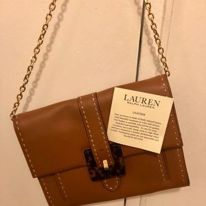 Lauren Ralph Lauren leather shoulder handbag